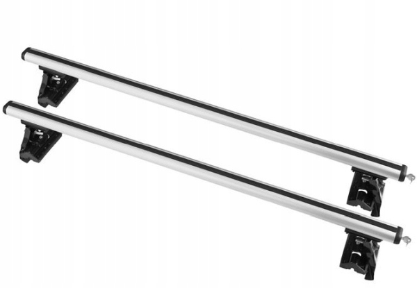 AMOS BELKI ALUMINIOWE BAGAŻNIKA DACHOWEGO "AERO" 1,6 M Z ZAMKIEM (KPL 2 SZT