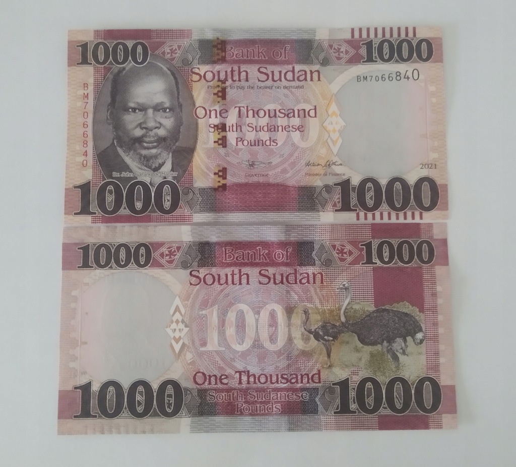 Sudan 100 funtów 2021 UNC