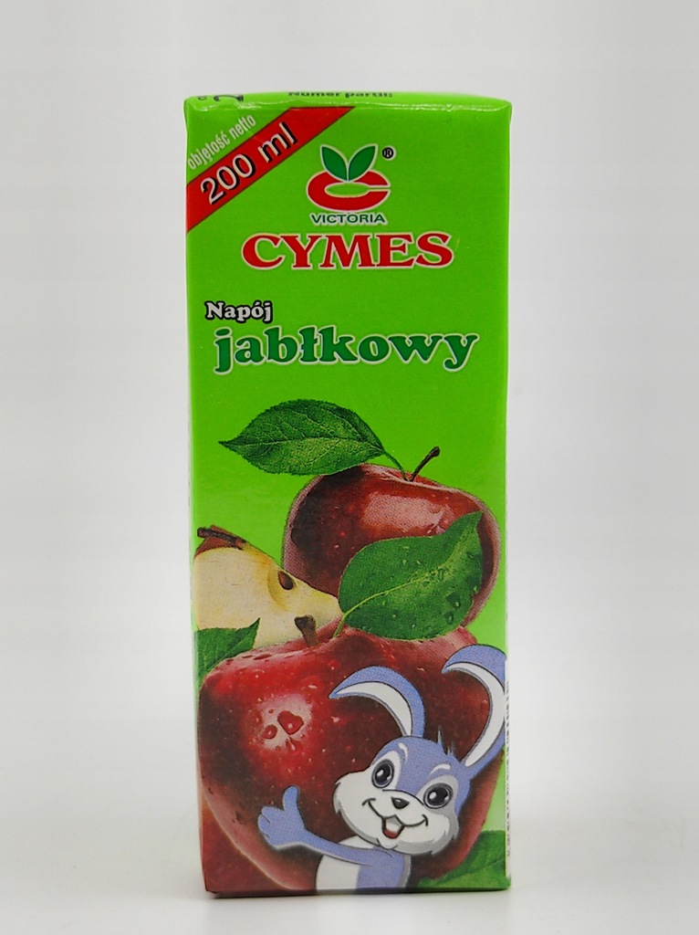 Napój jabłkowy ze słomką Cymes 200 ml