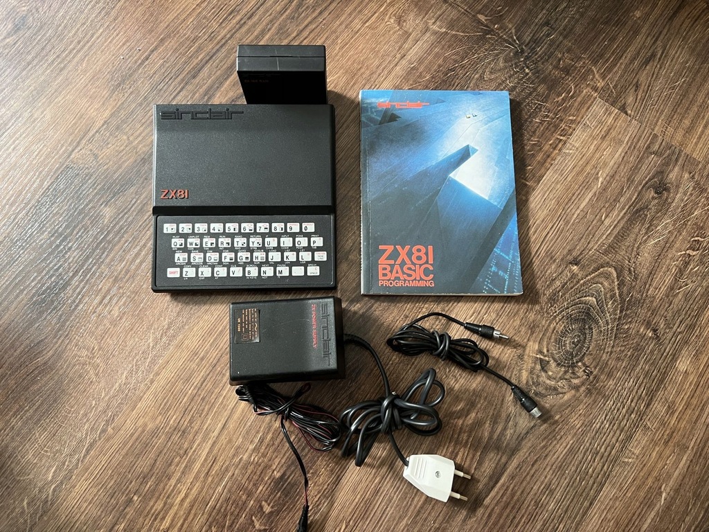 Komputer SINCLAIR Spectrum ZX81, zasilacz, RAM, RF