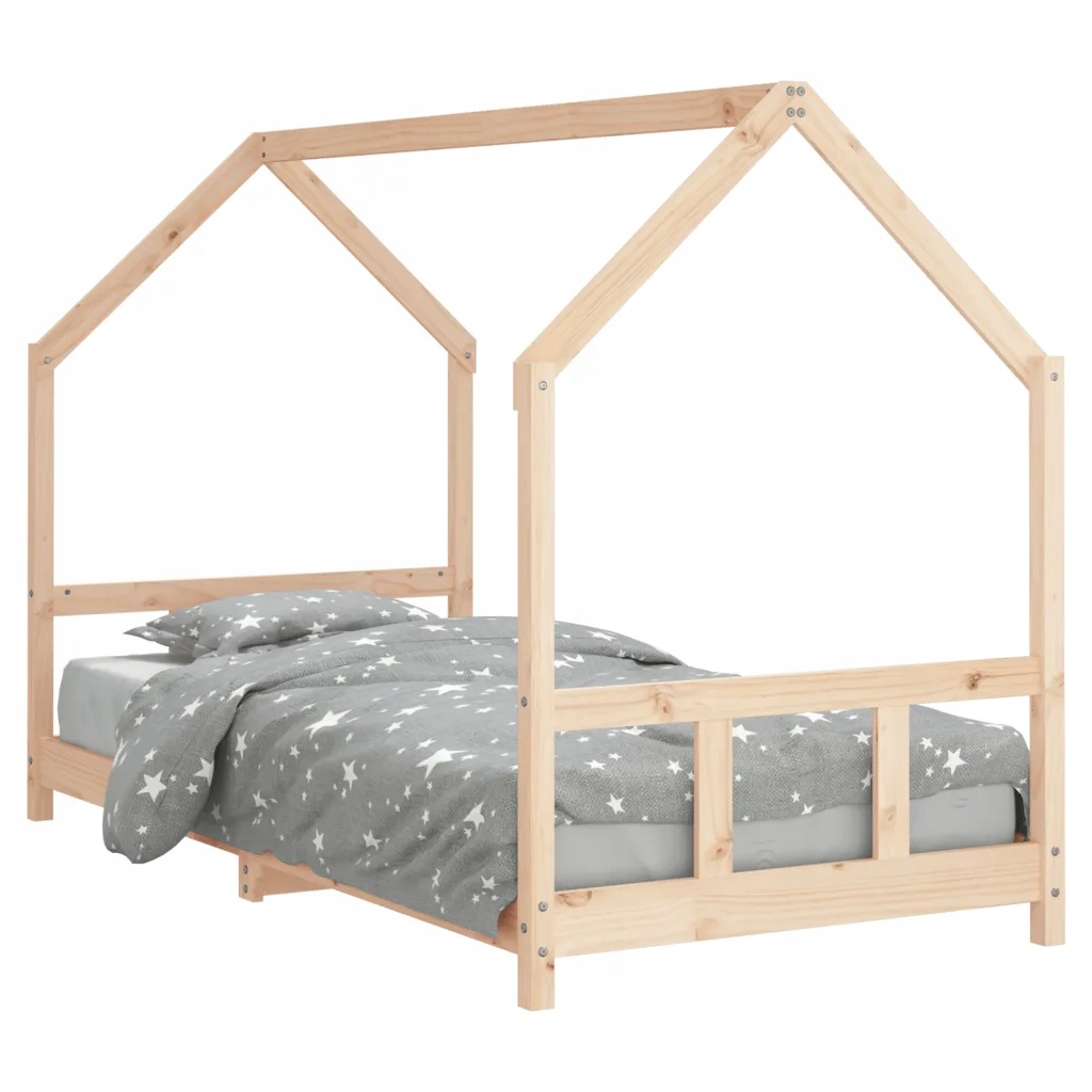 Rama łóżka dla dzieci, 90x200 cm, drewno sosnow