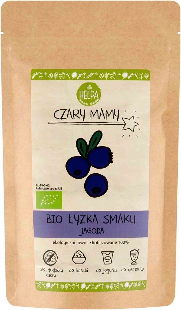 ŁYŻKA SMAKU JAGODA BIO 40 g HELPA