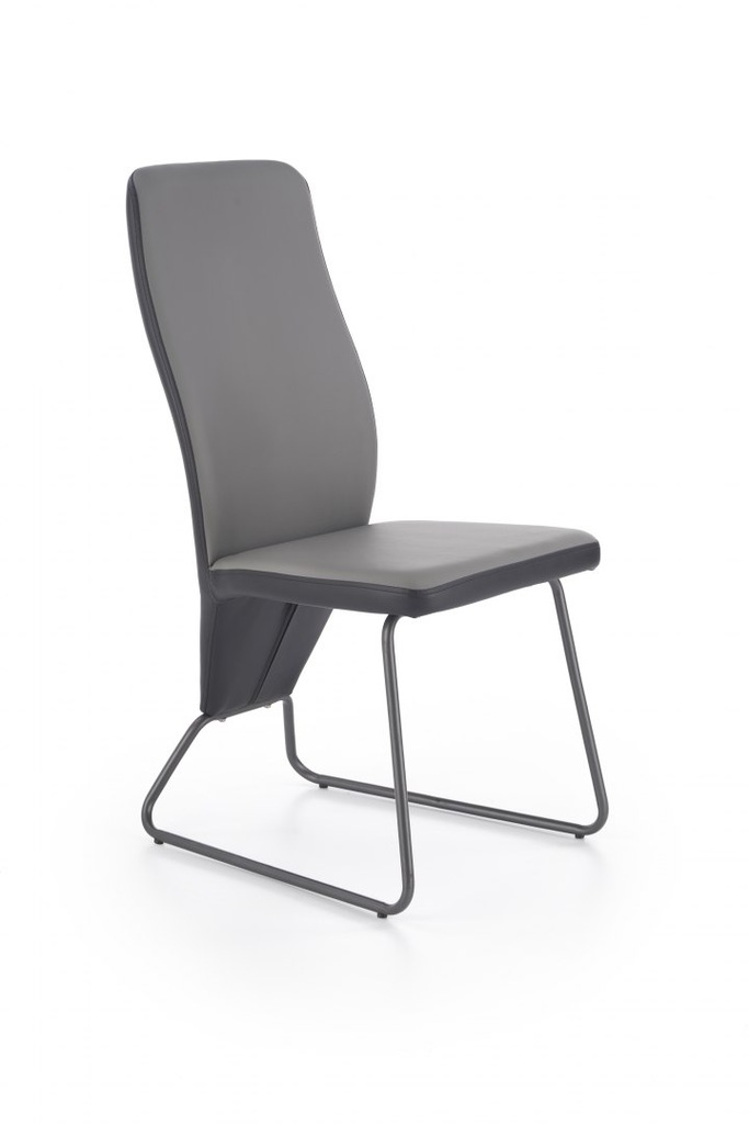 K300 krzesło tył - czarny, przód - popiel, stelaż