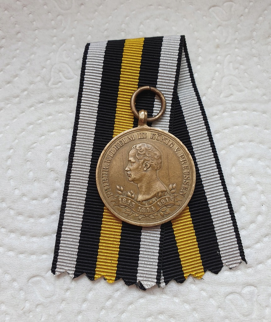 Prusy Medal dla Weteranów 1863 Wojen 1813 1815