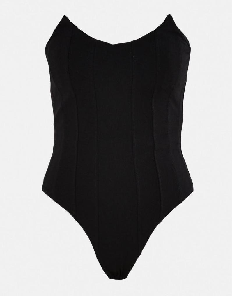 P8P062 MISSGUIDED__MK1 CZARNE BODY STRINGI__M