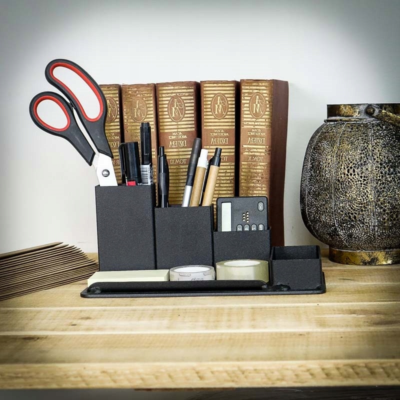 Loft Organizer przybornik na biurko 1 CZARNY