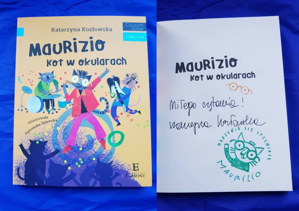 Maurizio. Kot w okularach - z autografem autorki