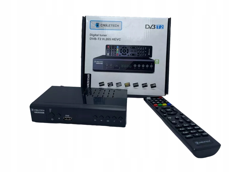 DEKODER DVBT2 CABLETECH + PILOT