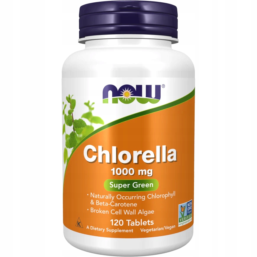 NOW Foods Chlorella 1000mg 120tabs OCZYSZCZANIE