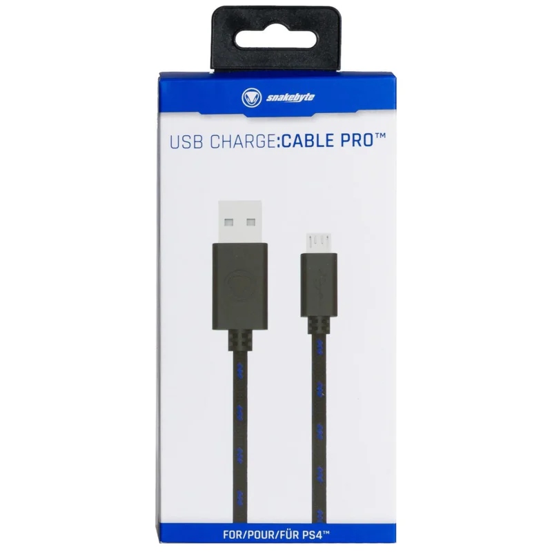 Snakebyte Kabel USB do ładowania kontrolera PS 4