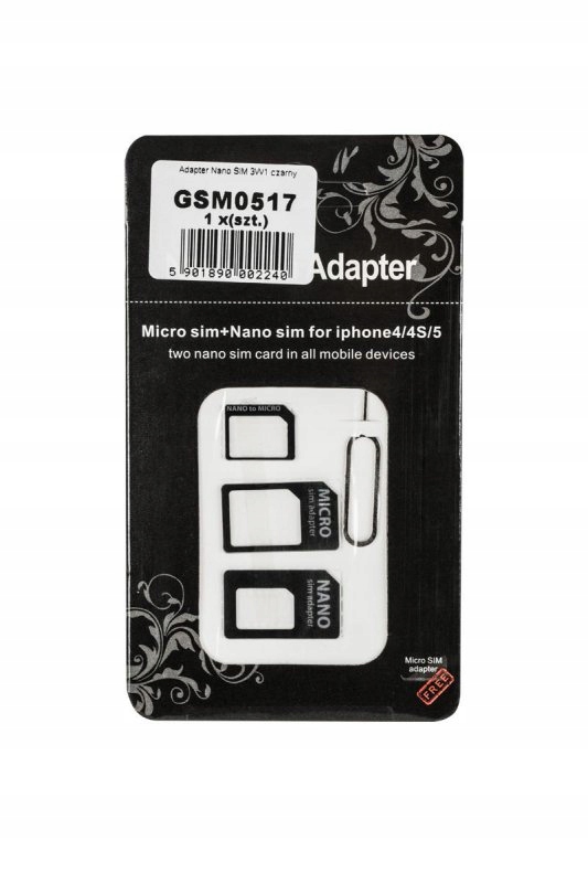 Adapter kart SIM M-Life 3W1 (nano SIM / micro SIM