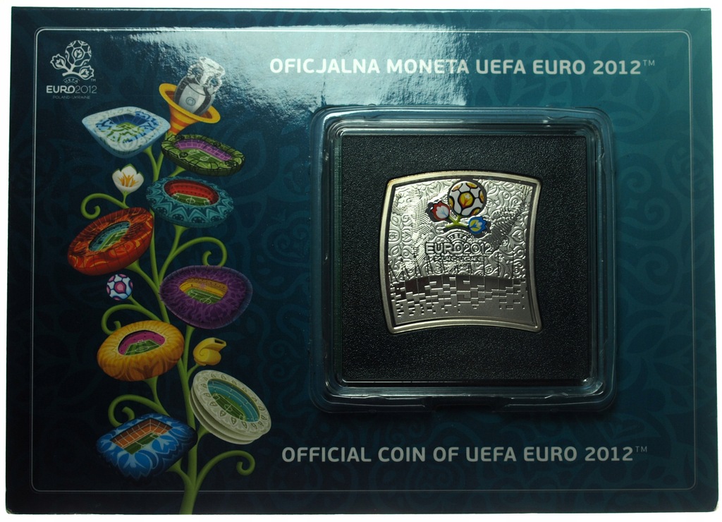 20 zł złotych 2012 EURO Polska Ukraina UEFA SREBRO