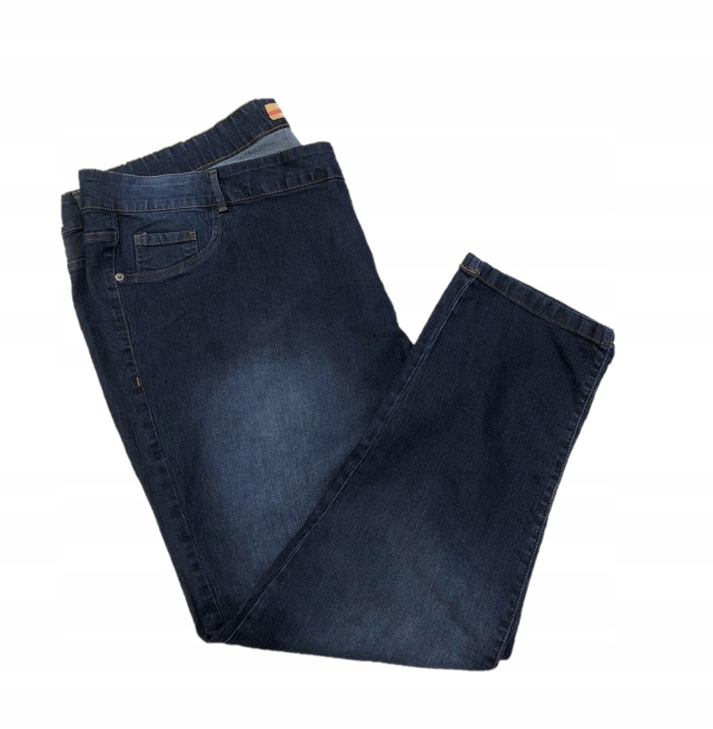 ELASTYCZNE SPODNIE JEANS GRANAT 56 58 6XL