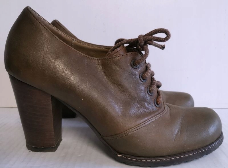 Buty damskie półbuty botki RYŁKO 39 zielone