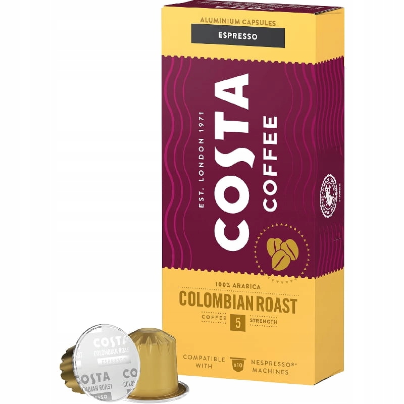 Costa Colombian Roast Espresso Nespresso 10 kaps.