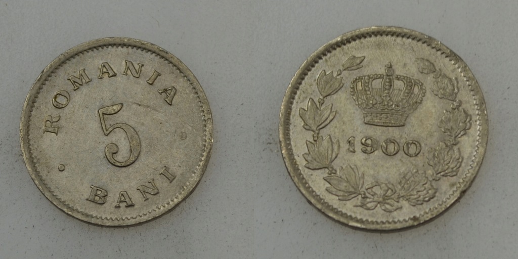 Rumunia 5 Bani 1900 rok BCM