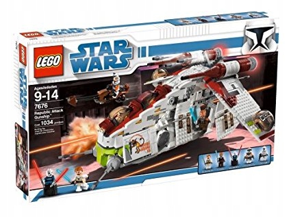 LEGO 7676 Star Wars Republic Attack Gunship Nowy
