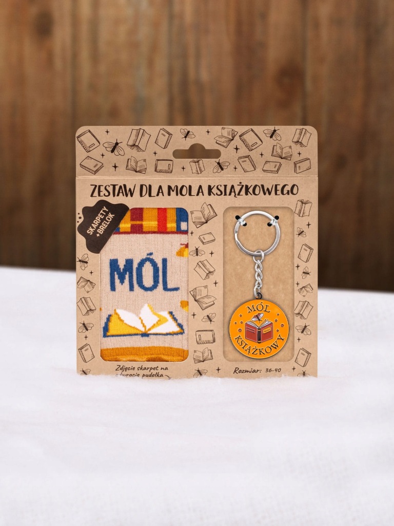 Skarpetki + brelok Mól książkowy 41-46
