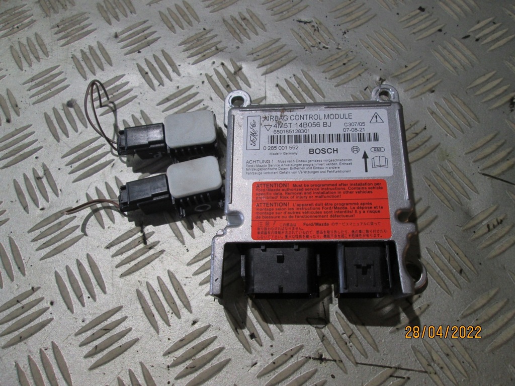 SENSOR MODUŁ AIRBAG FORD FOCUS MK2 4M5T14B056BJ 12107608595