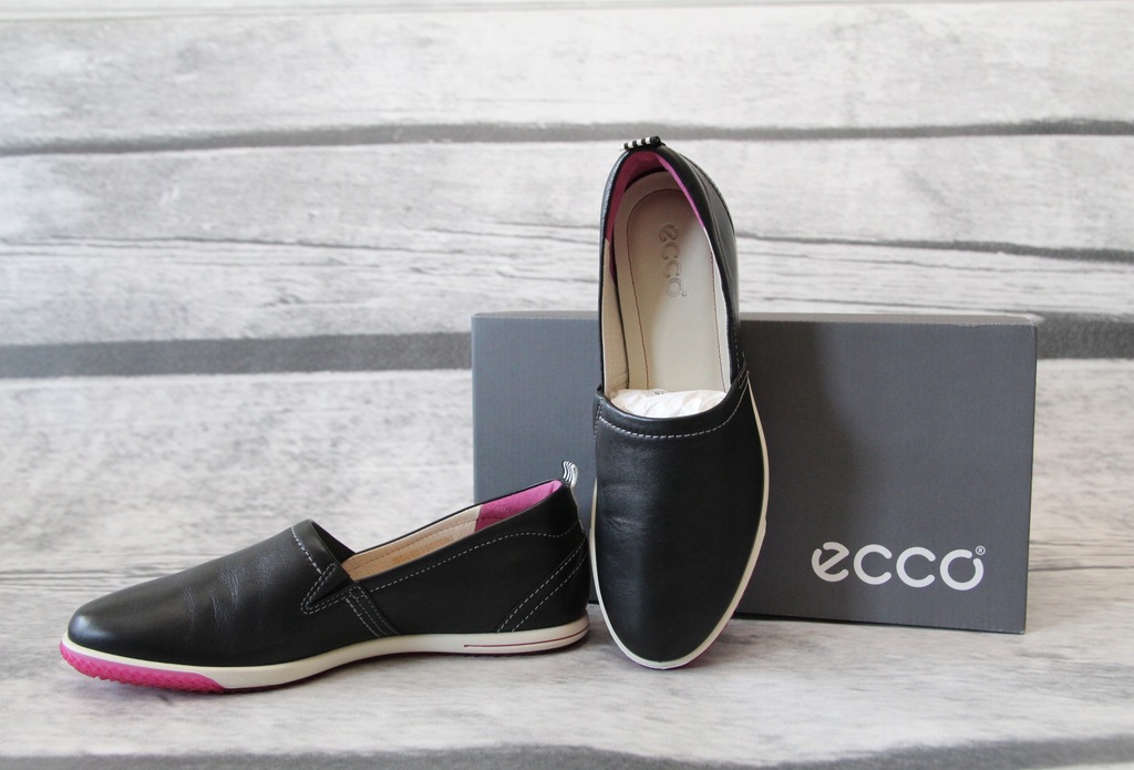 ECCO - piękne wsuwane buty lekkie idealne 39 (25,3