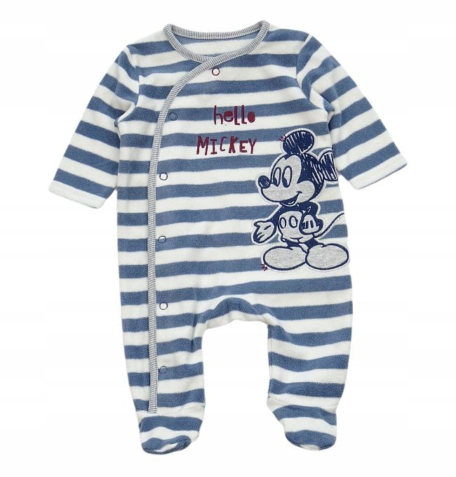 DISNEY_Milutki Polarowy Pajacyk z MICKEY_Newborn