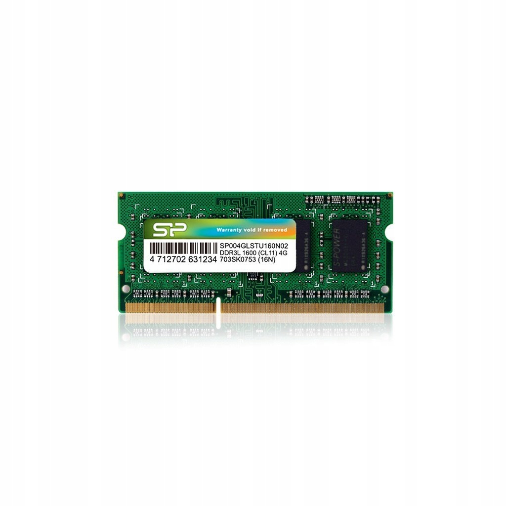 Pamięć RAM Silicon Power SODIMM DDR3 4GB (1x4GB) 1600MHz CL11 1.35V Low Vol