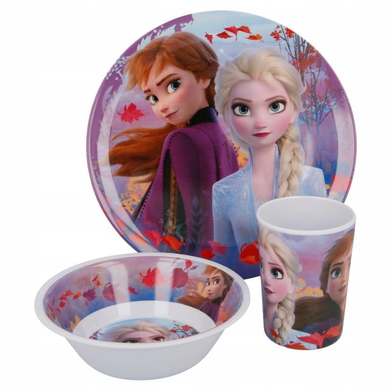 Disney FROZEN 2 Zestaw naczyń z melaminy