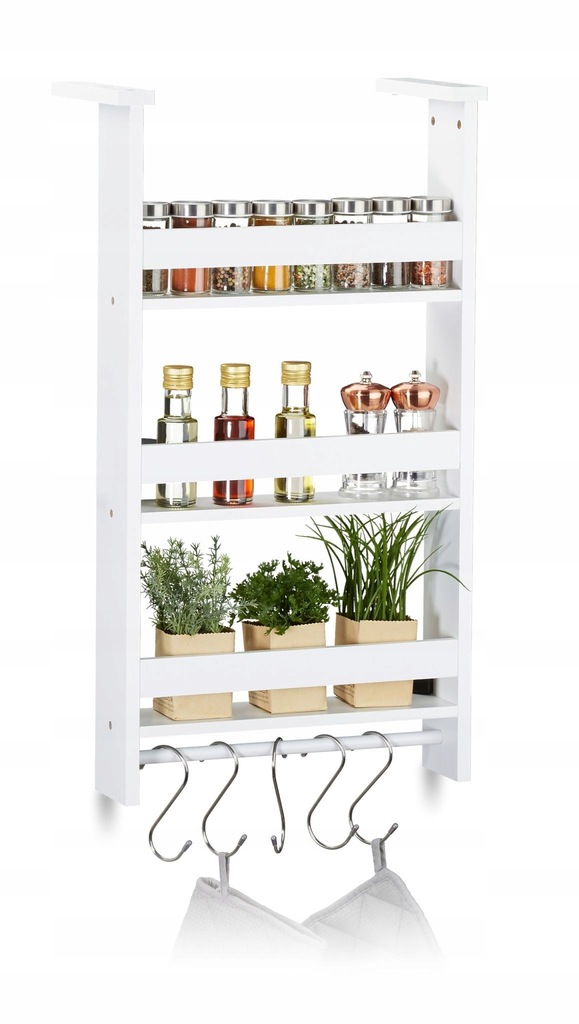 Regał na przyprawy wiszący na lodówkę RelaxDays półka do kuchni biały