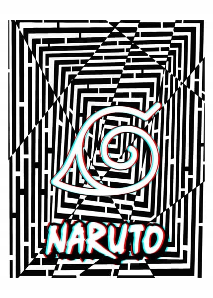 Maze Gaze Naruto - plakat 3D 59,4x84,1 cm