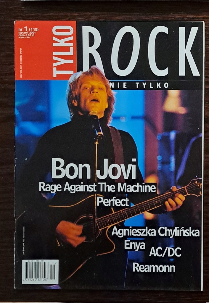 TYLKO ROCK - 1/2001 BON JOVI. AC/DC. PERFECT. ENYA. AGNIESZKA CHYLIŃSKA.