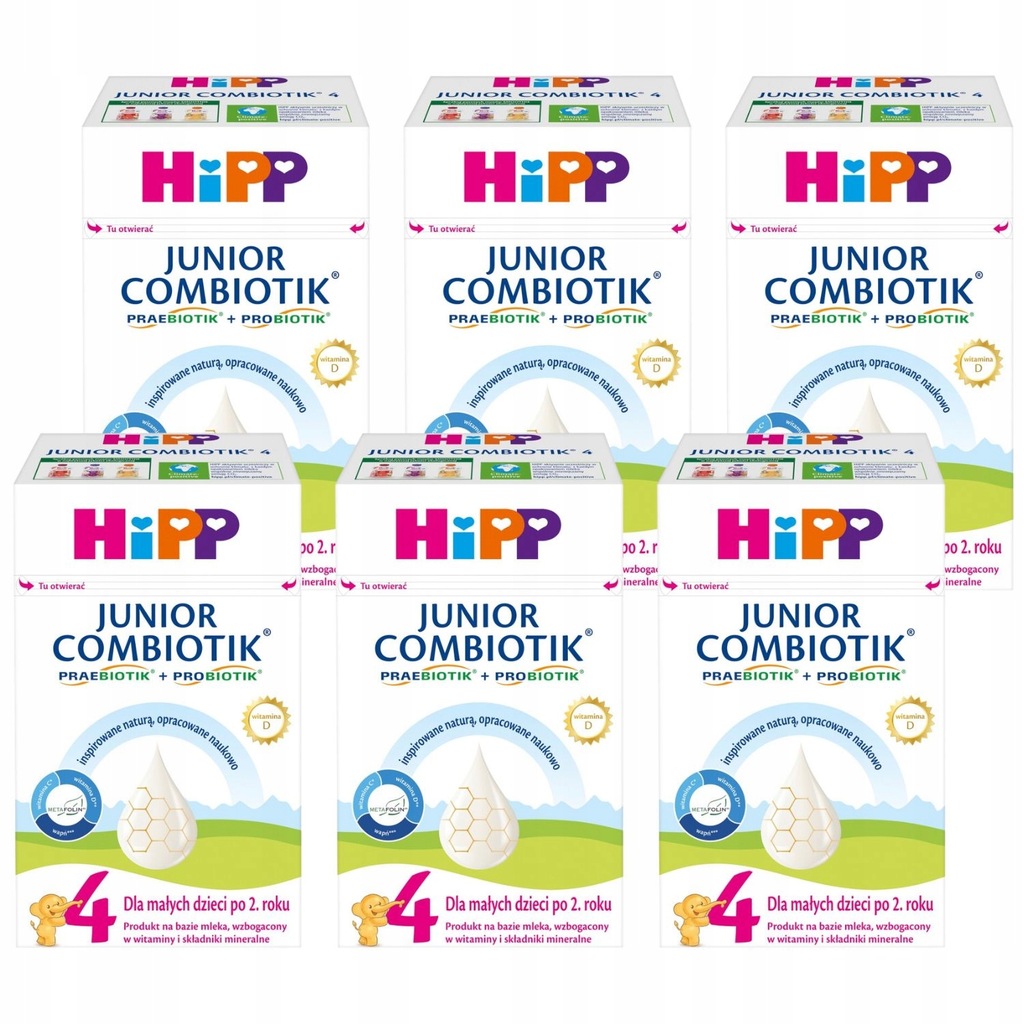 HiPP Combiotik 4 Junior Mleko modyfikowane 6x550g
