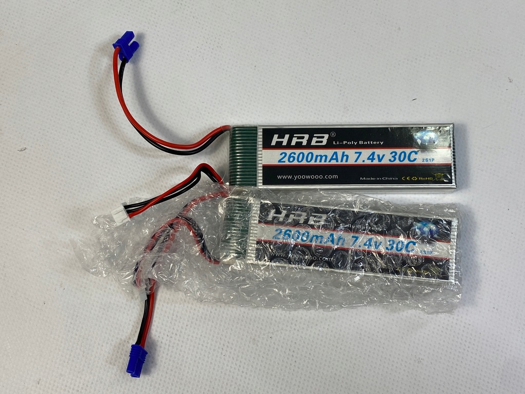 XD1 Baterie HRB 2S 7.4V 30C 2600mAh z EC2 RC Battery RC zestaw 2 szt.