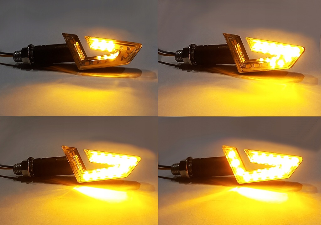 4x KIERUNKOWSKAZY MOTOCYKLOWE LED DYNAMICZNE