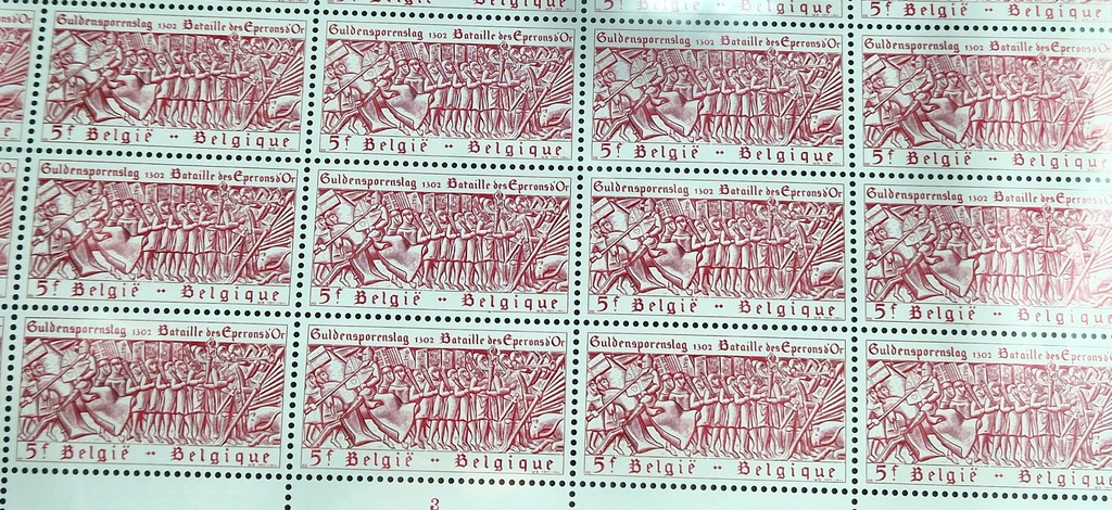 #8 ARKUSZ BELGIA CZYSTY