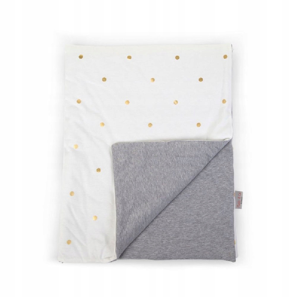 Childhome Kocyk 80 x 100 cm Jersey Gold dots