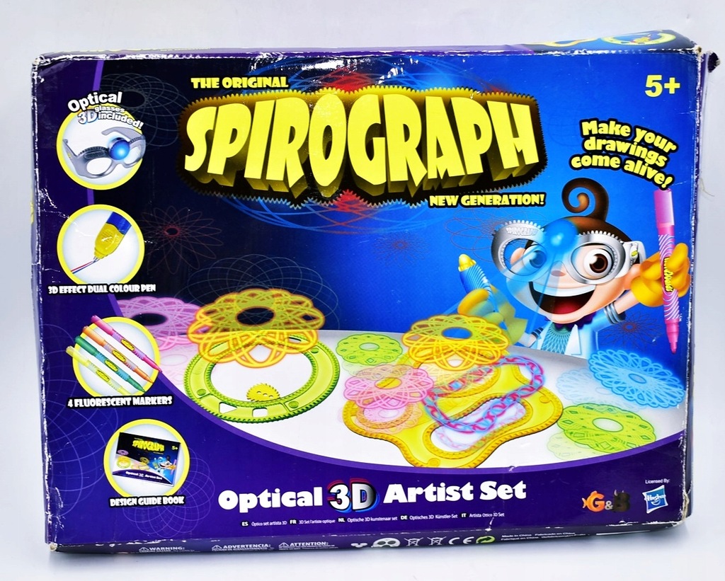 6168-66 HASBRO SPIROGRAPH. PROJEKTOR PLASTYCZNY 3D