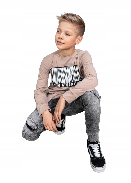 All For Kids Kieszenie Jeans Szary rozmiar 116-122