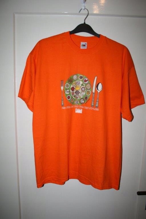 t-shirt koszulka męska pomarańcz XL FruitoftheLoom