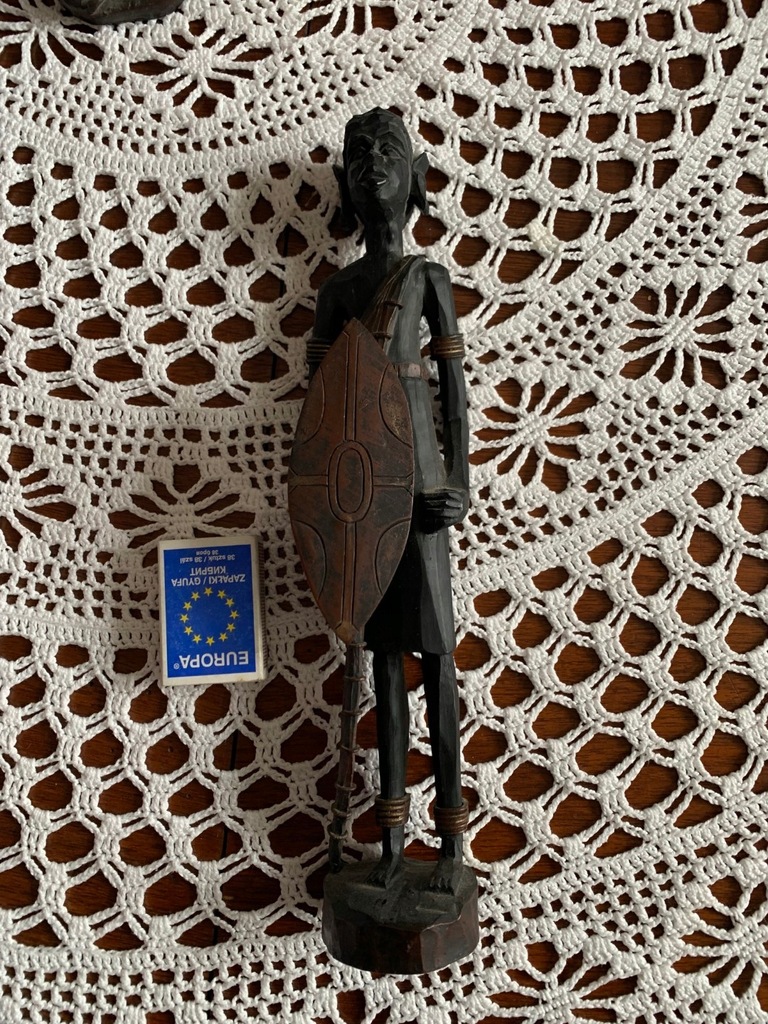 Drewniana figurka - Afryka - rzeźba -