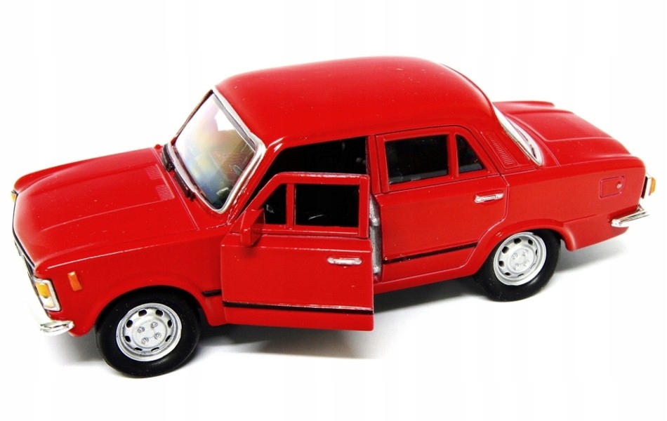 FIAT 125p DUŻY FIAT MODEL WELLY 1:34 CZERWONY