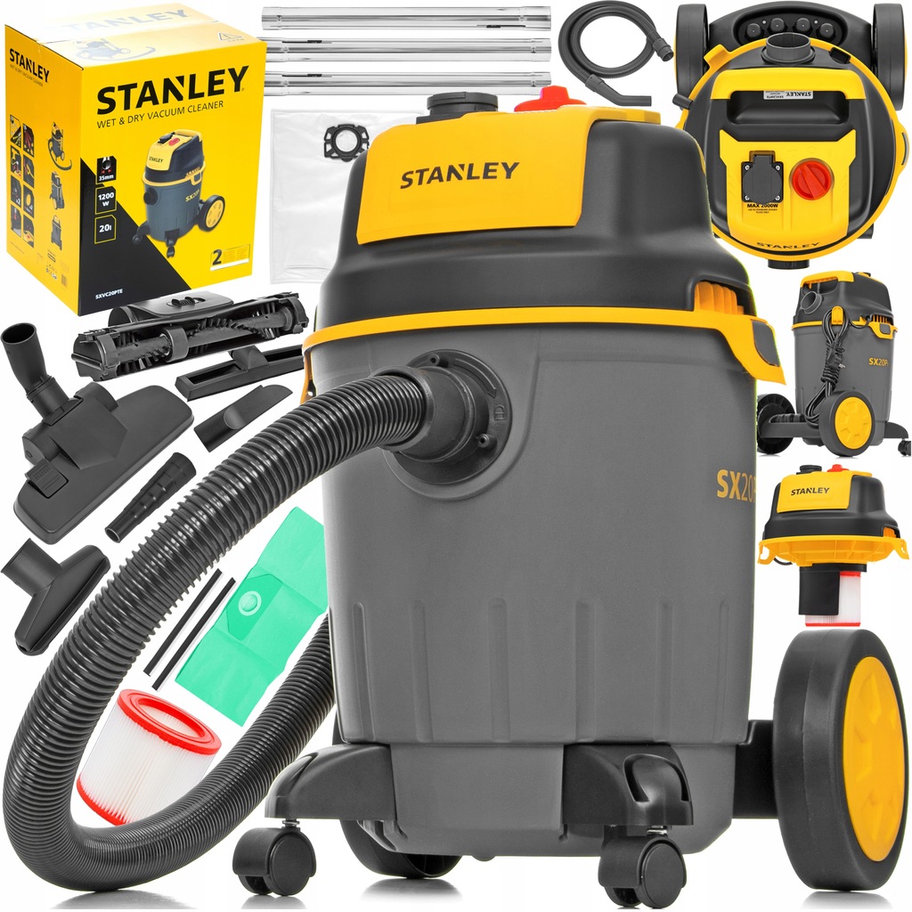 Купить ПРОМЫШЛЕННЫЙ ПЫЛЕСОС STANLEY С РОЗЕТКОЙ 2000ВТ XXL: отзывы, фото, характеристики в интерне-магазине Aredi.ru