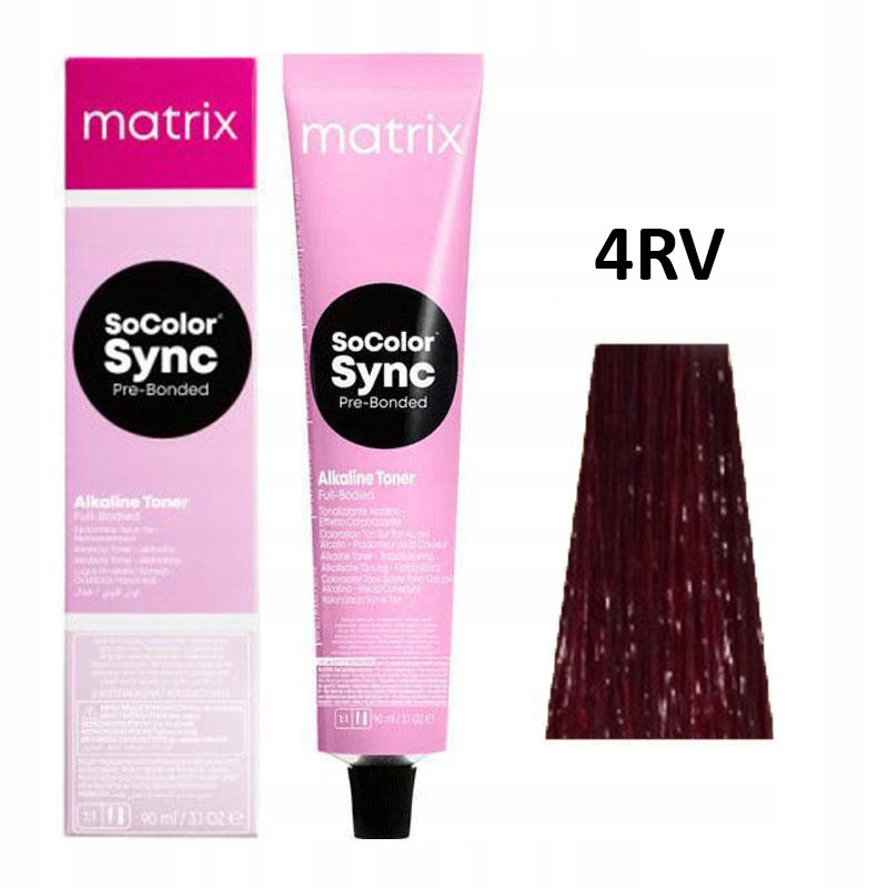 MATRIX COLOR SYNC FARBA BEZ AMONIAKU 4RV 90ML
