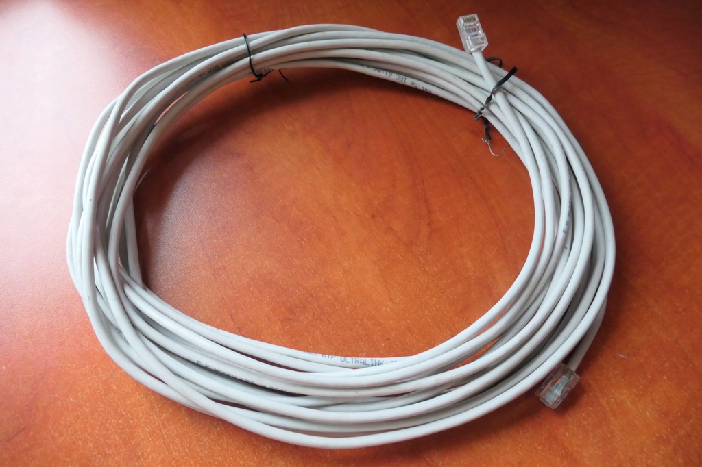 Kabel sieciowy LAN ethernet Madex UTP cat. 5e RJ45 typ B dł. 11 metrów