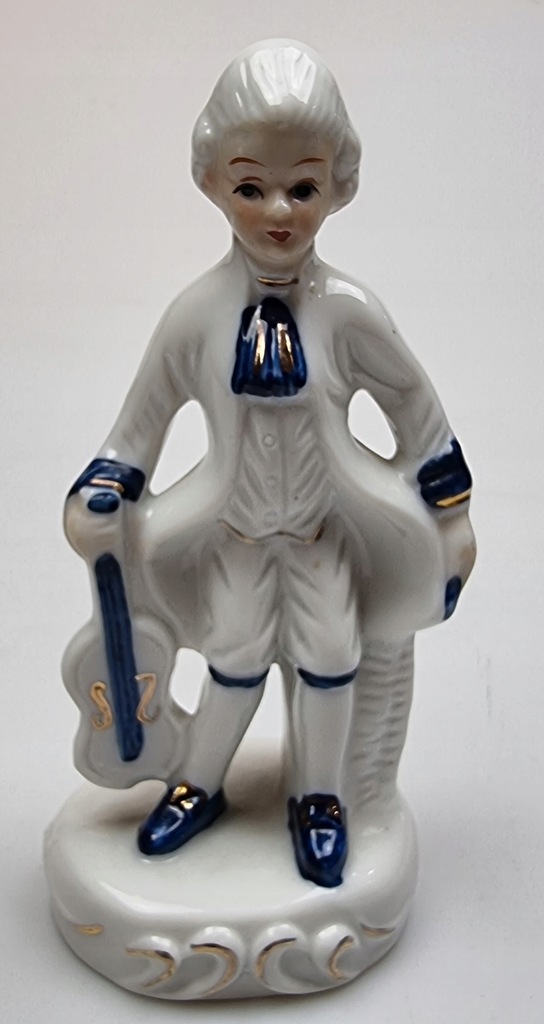 Figurka porcelanowa 14 cm Mężczyzna z skrzypcami