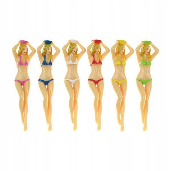 3X6 sztuk Bikini Lady kobiety klub golfowy