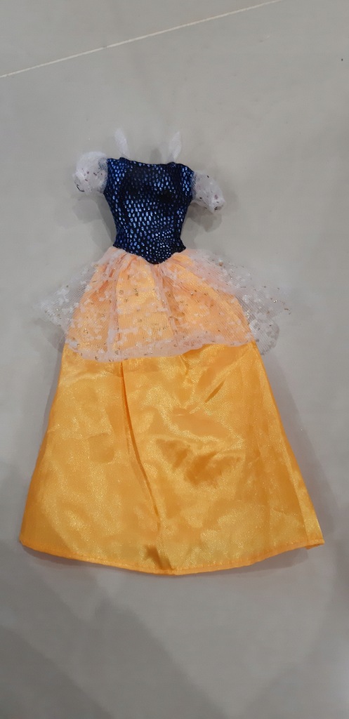 Barbie ubranka dla lalek sukienka królewna śnieżka