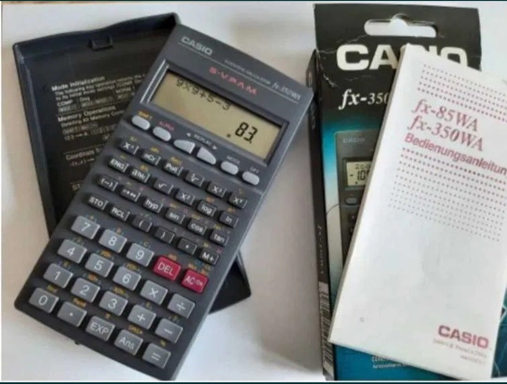 Kalkulator CASIO fx-350WA 229funkcji Vintage 1987