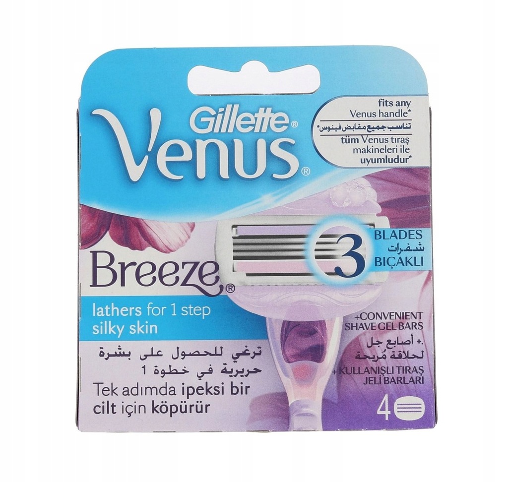 Gillette Breeze Venus Wkład do maszynki 4 szt (W) (P2)