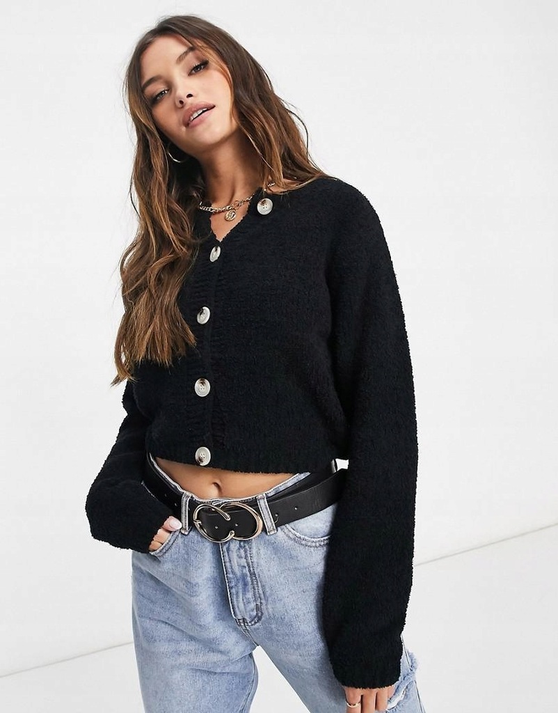 27H091 MISSGUIDED__NX8 ROZPINANY SWETER__M/L