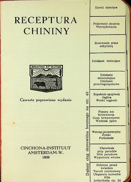 Receptura chininy 1939 r.